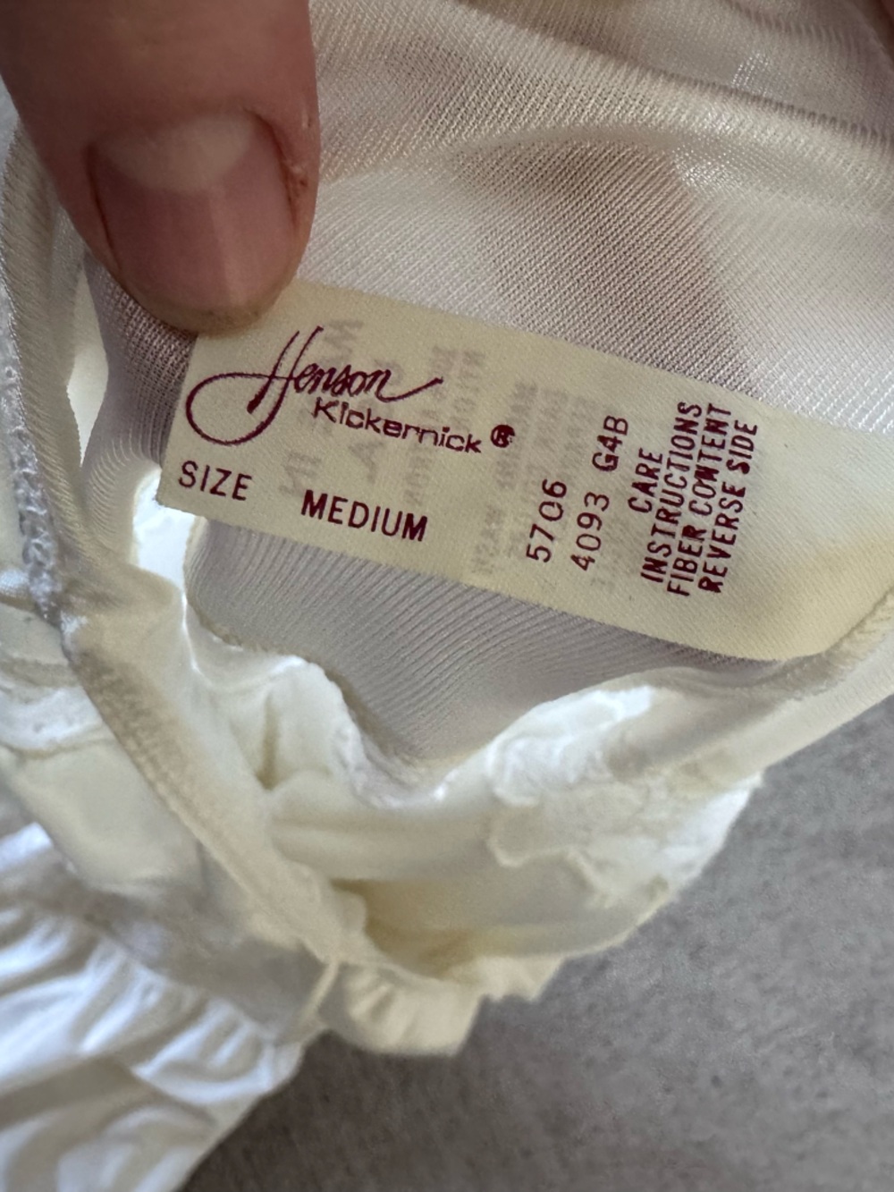 Vintage 70s Henson Kickernick White Lace Slip Dress Nightgown Bridal M - Picture 6 of 11